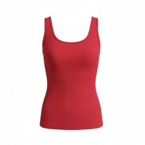 Ralph Lauren Red Ribbed Tank Top